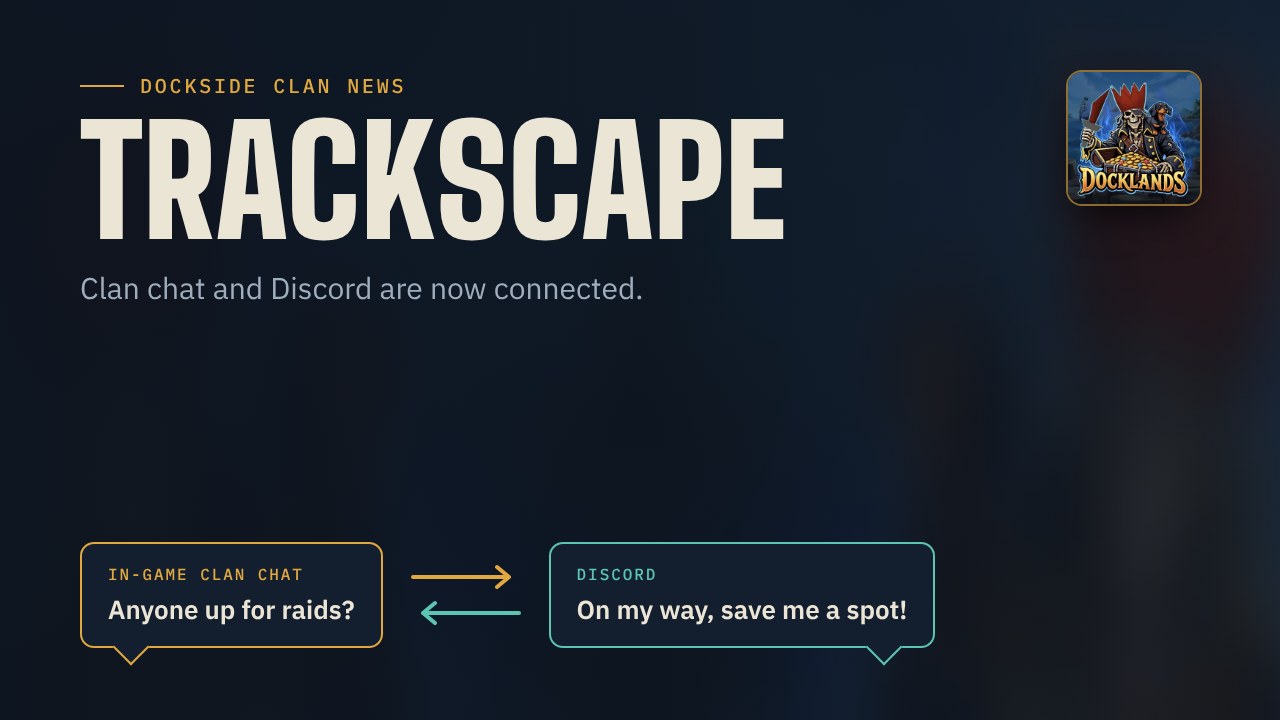 TrackScape: clan chat and Discord are now connected